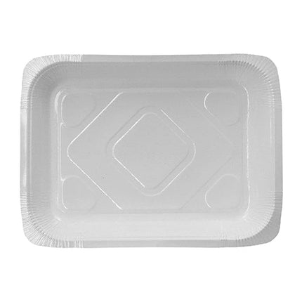 Starpak 180 Siegelschalen, Pappe eckig 1200 ml 4,2 cm x 18,9 cm x 24,8 cm weiss | Karton (180 Stück)