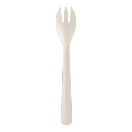 PAPSTAR Gabeln "pure" 18,2 cm, weiß, umweltfreundlich und stabil | Faltschachtel (50 Stück)