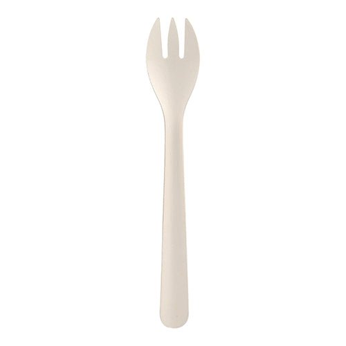 PAPSTAR Gabeln "pure" 18,2 cm, weiß, umweltfreundlich und stabil | Faltschachtel (50 Stück)