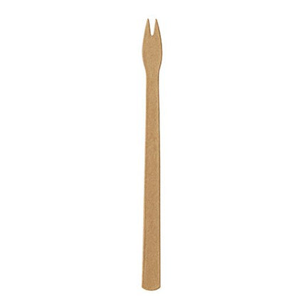 PAPSTAR 250 Pommes-Frites-Gabeln, Papier "pure" braun