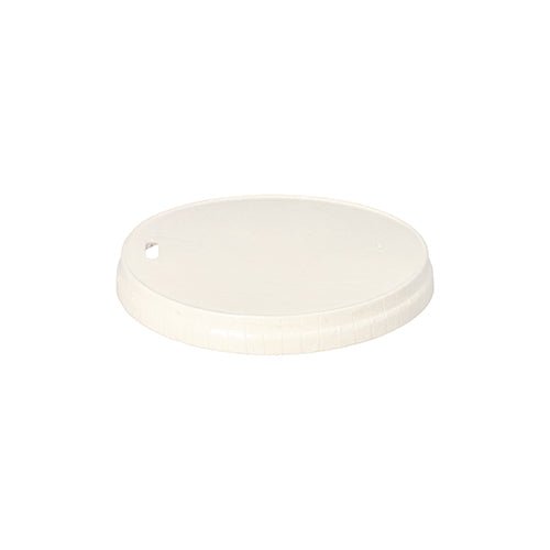 PAPSTAR Deckel für Trinkbecher, Pappe Ø 9 cm, weiß | Folie (50 Stück)