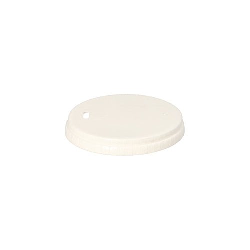 PAPSTAR Deckel für Trinkbecher, Pappe Ø 8 cm, weiß | Folie (50 Stück)