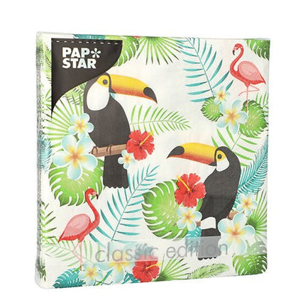 PAPSTAR 20 Servietten, 33 cm x 33 cm 3-lagig 1/4-Falz Design Set 1