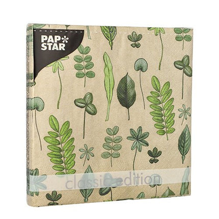 PAPSTAR 20 Servietten, 33 cm x 33 cm 3-lagig 1/4-Falz Design Set 6