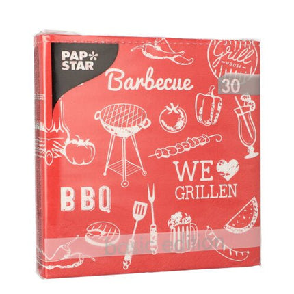 PAPSTAR 30 Servietten, 3-lagig 1/4-Falz 33 cm x 33 cm