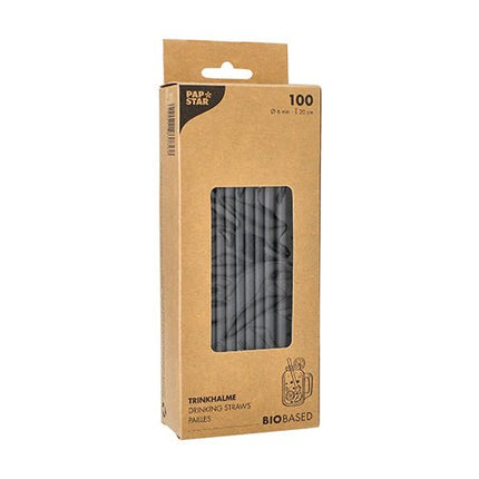 PAPSTAR 100 Trinkhalme, Papier Ø 6 mm