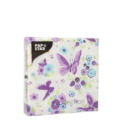 PAPSTAR 20 Servietten, 25 cm x 25 cm 3-lagig 1/4-Falz