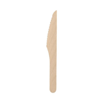 PAPSTAR Holzmesser "pure" 16,5 cm, gewachst, umweltfreundlich | Faltschachtel (100 Stück)