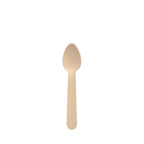 PAPSTAR Kaffeelöffel aus Holz "pure", 11 cm, gewachst | Faltschachtel (100 Stück)