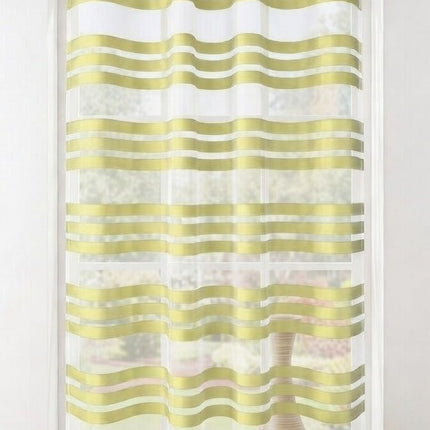 Ösen Schal »GÖTTINGEN« transparent Organza Gardine mit Querstreifen 89133