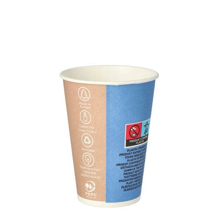 Starpak 100 Trinkbecher, Pappe "To Go" 0,18 l Ø 7,01 cm · 9,2 cm | Folie (100 Stück)
