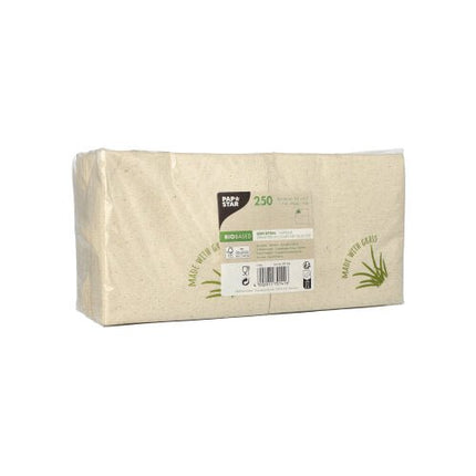 PAPSTAR 250 Servietten, 2-lagig 24 x 24 cm 1/4-Falz