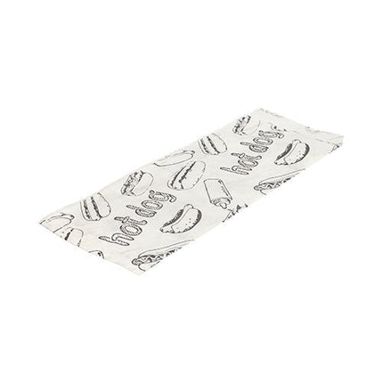 PAPSTAR Hot Dog-Tüten, 21x8,5 cm, weiß, ideal für Snacks | Schrumpffolie (1000 Stück)