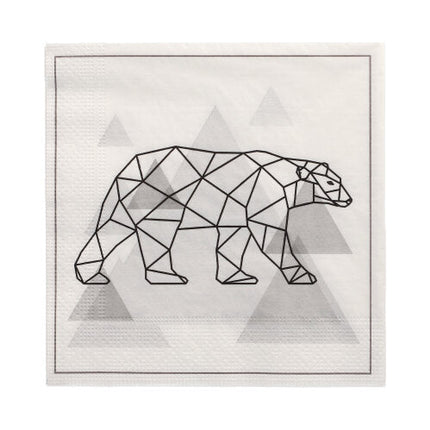 PAPSTAR 20 Servietten, 33 cm x 33 cm 3-lagig 1/4-Falz Design Set 1