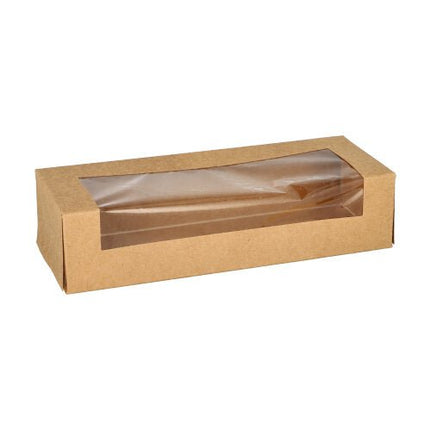 PAPSTAR 25 Sushi-Schalen, Pappe eckig braun