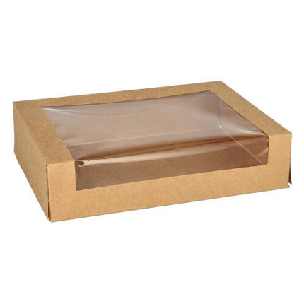 PAPSTAR 25 Sushi-Schalen, Pappe eckig braun