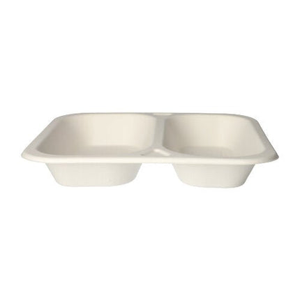 PAPSTAR 50 Siegelschalen, Zuckerrohr 4,2 cm x 24,5 cm x 26,5 cm weiss
