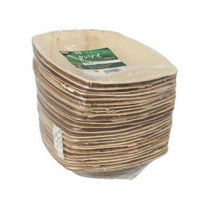 PAPSTAR 25 Schalen Palmblatt "pure" "QUADRATO" natur