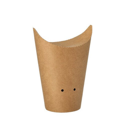 PAPSTAR 50 Pommes-Frites-Schütte, Pappe rund Ø 6 cm braun