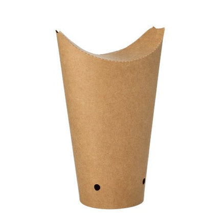 PAPSTAR 50 Pommes-Frites-Schütte, Pappe rund Ø 6 cm braun