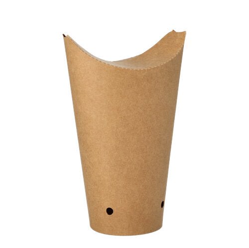 PAPSTAR 50 Pommes-Frites-Schütte, Pappe rund Ø 6 cm braun