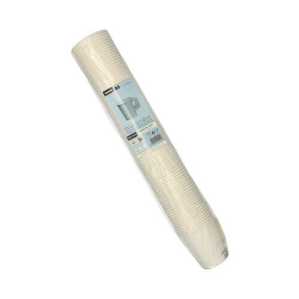 Starpak 80 Trinkbecher, Pappe mit Henkel, weiss