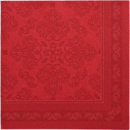 PAPSTAR 50 Servietten "ROYAL Collection" 1/4-Falz 40 x 40 cm bordeaux