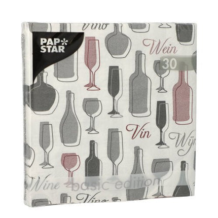 PAPSTAR 30 Servietten, 3-lagig 1/4-Falz 33 cm x 33 cm