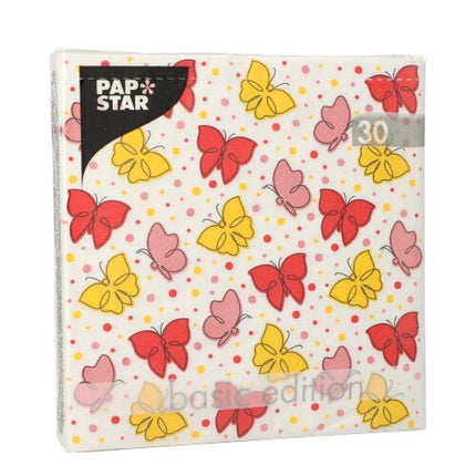 PAPSTAR 30 Servietten, 3-lagig 1/4-Falz 33 cm x 33 cm
