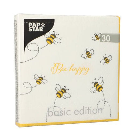 PAPSTAR 30 Servietten, 3-lagig 1/4-Falz 33 cm x 33 cm