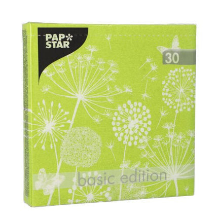 PAPSTAR 30 Servietten, 3-lagig 1/4-Falz 33 cm x 33 cm