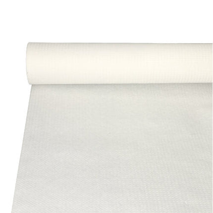 PAPSTAR Tischdecke, Papier, 20 m x 118 cm, weiß, ideal für Feste | Schrumpffolie (1 Rolle)