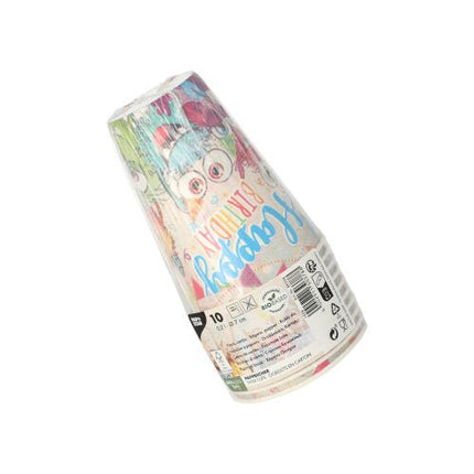PAPSTAR 10 Trinkbecher, Pappe 0,2 L Ø 7 cm · 9,7 cm
