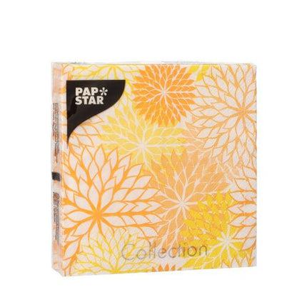 PAPSTAR 20 Servietten, 25 cm x 25 cm 3-lagig 1/4-Falz