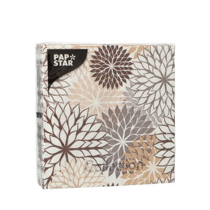 PAPSTAR 20 Servietten, 25 cm x 25 cm 3-lagig 1/4-Falz