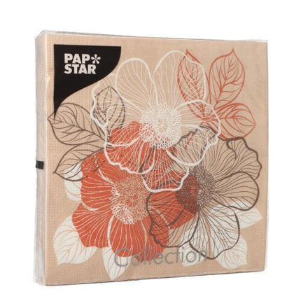 PAPSTAR 20 Servietten, 33 cm x 33 cm 3-lagig 1/4-Falz Design Set 6