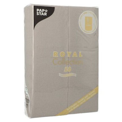 PAPSTAR 50 Servietten "ROYAL Collection" 48 cm x 30 cm mit Besteckfalz