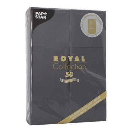 PAPSTAR 50 Servietten "ROYAL Collection" 48 cm x 30 cm mit Besteckfalz