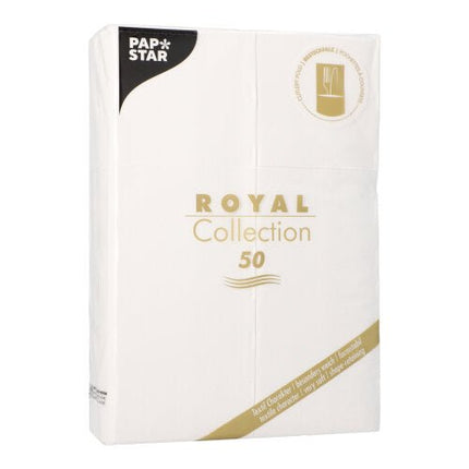 PAPSTAR 50 Servietten "ROYAL Collection" 48 cm x 30 cm mit Besteckfalz
