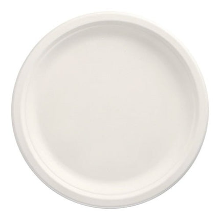 PAPSTAR 100 Teller, Zuckerrohr "pure" ungeteilt, weiss