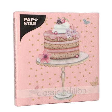 PAPSTAR 20 Servietten, 33 cm x 33 cm 3-lagig 1/4-Falz Design Set 1