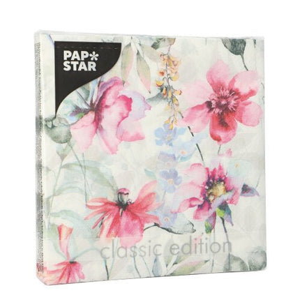 PAPSTAR 20 Servietten, 33 cm x 33 cm 3-lagig 1/4-Falz Design Set 1