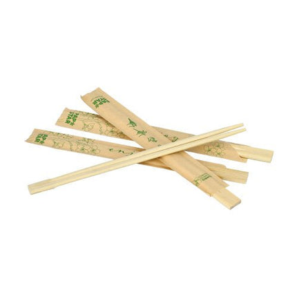 PAPSTAR Essstäbchen Bambus "pure", 21 cm, einzeln verpackt | Folie (100 Paare)
