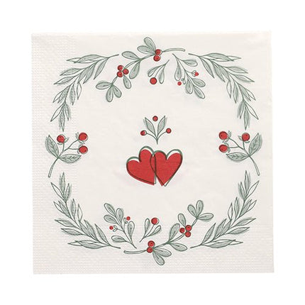 PAPSTAR 20 Servietten, 33 cm x 33 cm 3-lagig 1/4-Falz Design Set 6