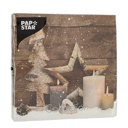 PAPSTAR 20 Servietten, 33 cm x 33 cm 3-lagig 1/4-Falz Design Set 5