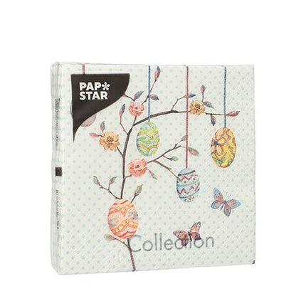 PAPSTAR 20 Servietten, 25 cm x 25 cm 3-lagig 1/4-Falz