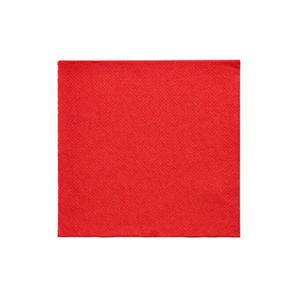 PAPSTAR Servietten 1/4-Falz, 24x24 cm rot, "DAILY Collection" | Folie (20 Stück)