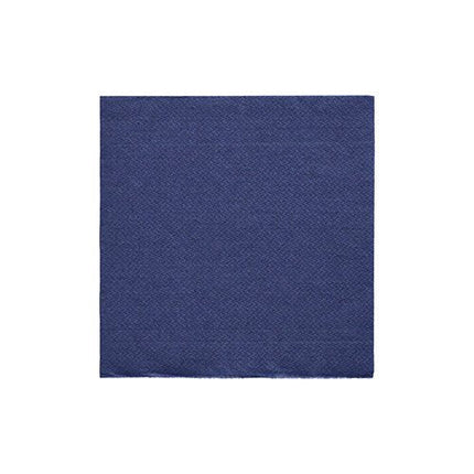 PAPSTAR Servietten 1/4-Falz, 24x24 cm dunkelblau, "DAILY Collection" | Folie (20 Stück)