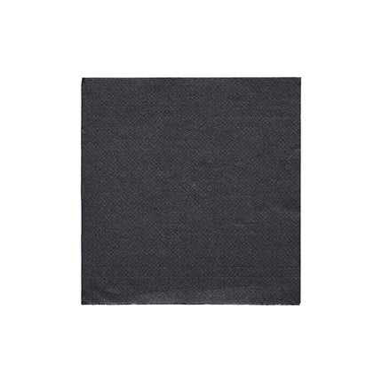 PAPSTAR Servietten 1/4-Falz, 24x24 cm schwarz, "DAILY Collection" | Folie (20 Stück)