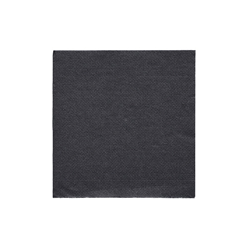 PAPSTAR Servietten 1/4-Falz, 24x24 cm schwarz, "DAILY Collection" | Folie (20 Stück)